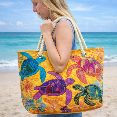 Bolso de Playa Hecho a Mano | Sueños de Tortuga Coral