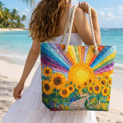 Bolso de Playa Hecho a Mano | Sol Arcoíris
