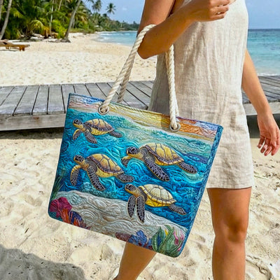 Bolso de Playa Hecho a Mano | Tortuga Marina