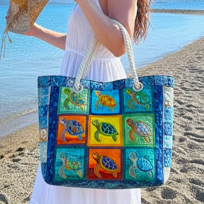 Bolso de Playa Hecho a Mano | Tortuga Tranquila