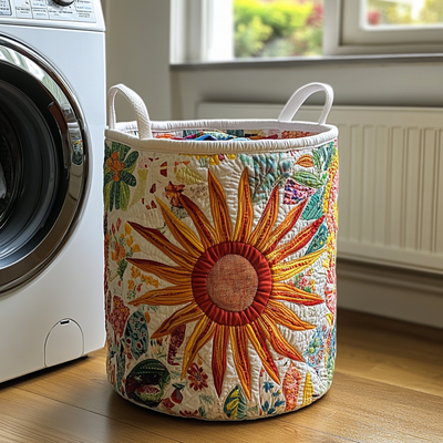 Sunburst de Pradera | Cesta de Ropa Hecha a Mano