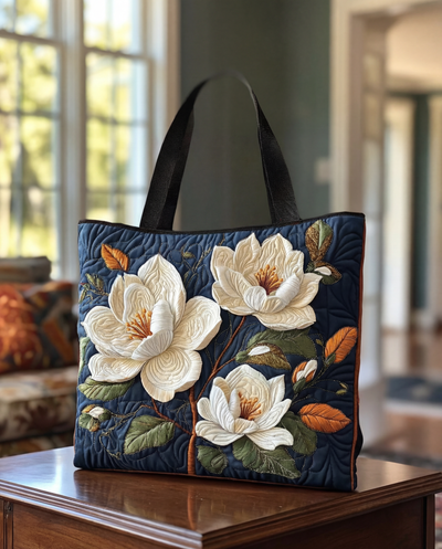 Bolso Artesanal Acolchado "Magnolia Delicada"